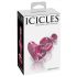 Icicles Nr. 75 - Herzform Glas Analplug (Pink)