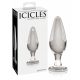 Icicles Nr. 26 - konischer, Glas-Analdildo (transparent) 