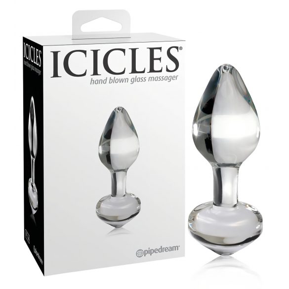 Icicles No. 44 - Kegel, Glasanaldildo (transparent)