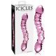 Icicles No. 55 - Zweiseitiger, G-Punkt Glasdildo (rosa) 