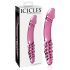 Icicles Nr. 57 - Doppelseitiger Glasdildo (pink)