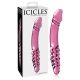 Icicles Nr. 57 - penisförmiger doppelseitiger Glasdildo (rosa) 