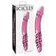 Icicles No. 57 - Penisförmiger doppelseitiger Glasdildo (pink)