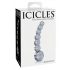 Icicles Nr. 66 - gebogene, kugelige, Glasdildo (transparent)