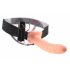 Fetisch Strap-On 8 - hohler, anlegbarer Vibrator (natur) 