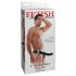 Fetisch Strap-On 8 - anlegbarer, hohler Vibrator (schwarz) 