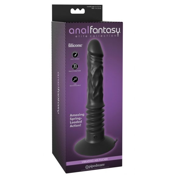 Analfantasy Arsch Ficker - akkubetriebener Analvibrator (schwarz) 