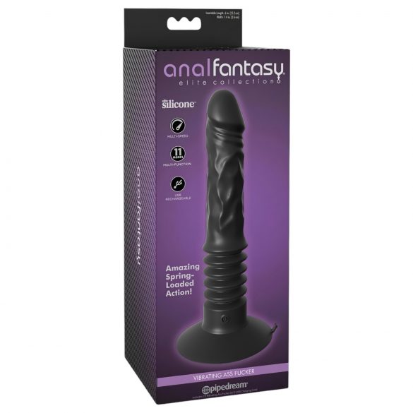 Analfantasy Arsch Ficker - akkubetriebener Analvibrator (schwarz) 