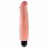 King Cock 7 Stiffy - wasserdichter, realistischer Vibrator (18cm) - Naturfarbe 