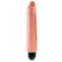 King Cock 10 Stiffy - wasserdichter, lebensechter Vibrator (25cm) - natürlich 