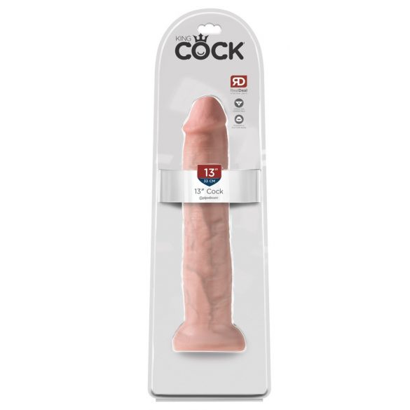 King Cock 13 - gigantische realistische Dildo (33cm) - Naturfarben 