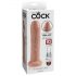 King Cock 7 - naturgetreuer Dildo (18 cm) - naturfarben