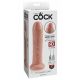 King Cock 7 - naturgetreuer Dildo (18 cm) - naturfarben