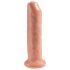 King Cock 7 - naturgetreuer Dildo (18 cm) - naturfarben