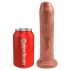 King Cock 7 - naturgetreuer Dildo (18 cm) - dunkel natur