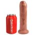 King Cock 7 - realistisch Dildo (18cm) - dunkle Natur