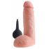 King Cock 8 Realistischer Spritzdildo (20cm) - Natur