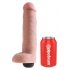 King Cock 10 - realistischer spritzender Dildo (25cm) - Natur 