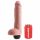 King Cock 11 - realistischer spritzender Dildo (28 cm) - Naturfarbe 