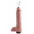 King Cock 11 - realistischer spritzender Dildo (28 cm) - Naturfarbe 