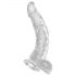 King Cock Klar 7,5 - Saugnapf, Hoden-Dildo (19cm) 