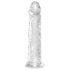 King Cock Clear 8 - haftender, großer Dildo (20 cm)