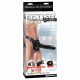 Fetisch Strap-On 12 - anlegbarer, hohler Dildo (schwarz)