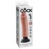 King Cock 8 - biegsamer, realistischer Vibrator (25cm) 