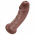 King Cock 8 Dildo (20 cm) - Braun