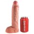 King Cock Strap-on 10 - hohler Dildo mit Umschnallgurt (25cm) 