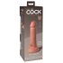 King Cock Elite 6 - naturfarbener, lebensnaher Dildo mit Saugfuß (15 cm) 