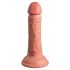 King Cock Elite 6 - naturfarbener, lebensnaher Dildo mit Saugfuß (15 cm) 