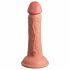 King Cock Elite 6 - naturfarbener, lebensnaher Dildo mit Saugfuß (15 cm) 