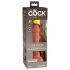 King Cock Elite 6 - haftfähiger, realistischer Dildo (15cm) - dunkel Natur 