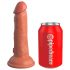 King Cock Elite 6 - haftfähiger, realistischer Dildo (15cm) - dunkel Natur 