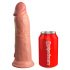 King Cock Elite 8 - Saugnapffuß, realistischer Dildo (20cm) - Naturfarbe 