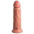 King Cock Elite 8 - Saugnapffuß, realistischer Dildo (20cm) - Naturfarbe 