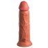 King Cock Elite 8 - Saugnapf, realistischer Dildo (20cm) - dunkles Natur 