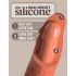 King Cock Elite 8 - Saugnapf, realistischer Dildo (20cm) - dunkles Natur 