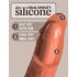 King Cock Elite 8 - Saugfuß Dildo (20 cm) - Dunkel Natur