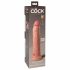 King Cock Elite 9 - Saugnapf, realistischer Dildo (23cm) - Naturfarbe 