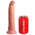 King Cock Elite 9 - Saugnapf, realistischer Dildo (23cm) - Naturfarbe 