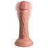 King Cock Elite 6 - Saugnapf, lebensnaher Vibrator (15cm) - Naturfarben 