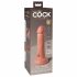 King Cock Elite 6 - Saugnapf, realistischer Vibrator 15cm (dunkle Natur) 