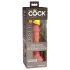 King Cock Elite 6 – realistisch wirkender Vibrator mit Saugbasis 15 cm (dunkel natur)