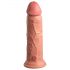 King Cock Elite 8 - Saugnapfbasis, realistischer Vibrator (20cm) - Naturfarbe 