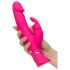 Happyrabbit Dual Density - wasserdichter Vibrator mit Klitorisarm (Pink) 