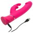 Happyrabbit Dual Density - wasserdichter Vibrator mit Klitorisarm (Pink) 