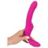 Trägerloser Strap-On - umschnallbarer Vibrator (pink)