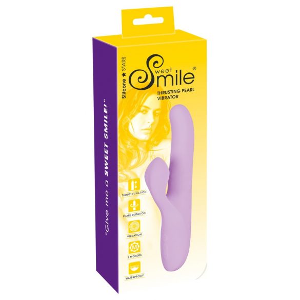 SMILE Thrusting - Akkubetriebener Klitorisarm, rotierend-stoßender Vibrator (lila) 